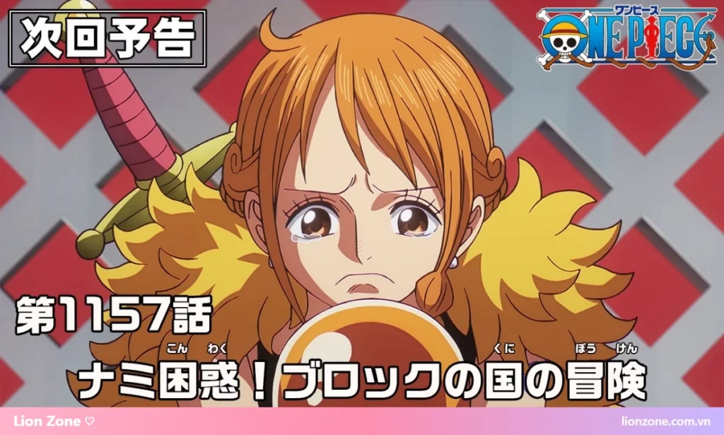 Nami trong One Piece tập 1157 – cuộc phiêu lưu ở vương quốc khối vuông