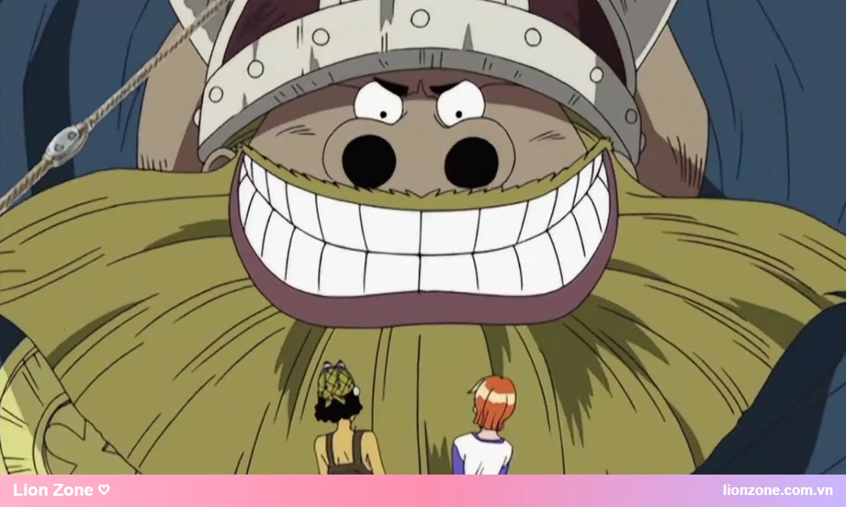 Usopp, Nami và chiến binh Elbaf ở Little Garden